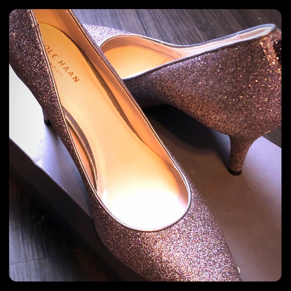 Cole Haan 6.5 glitter heels